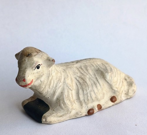 Statuina pecorella presepe - pecorella,