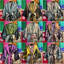 10 pezzi accappatoi tie dye donna seta cravatta tinto kimono accappatoi copri...