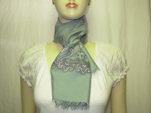 Foulard sciarpa grigia - foulard,