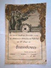 DIPLOMA GARA DI TIRO GERMANIA