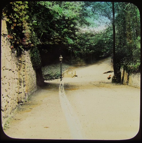 Glass magic lantern slide - magic,
