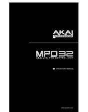 Akai MPD32 Manuale Istruzioni Proprietario