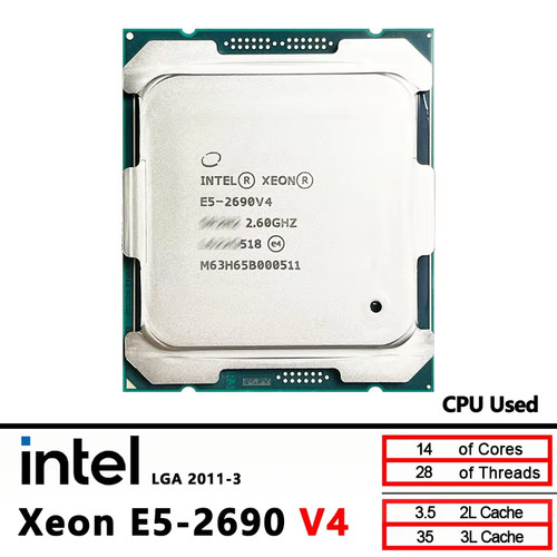 Cpu intel xeon 2690v4 - cpu, e5-2690v4