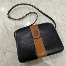 Borsa a tracolla Yves Saint Laurent piccola logo pelle nera donna USATA GIAPPONE