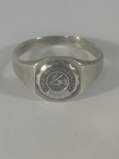 Anello smaltato argento