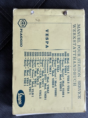 Manuel station service - service, vespa