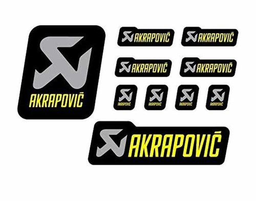 Kit adesivi akrapovic - 10,