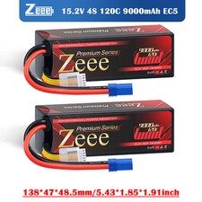 Zeeee 15,2 V 9000 mAh 4S batteria LiPo batteria 120C EC5 per RC auto camion aereo 2x