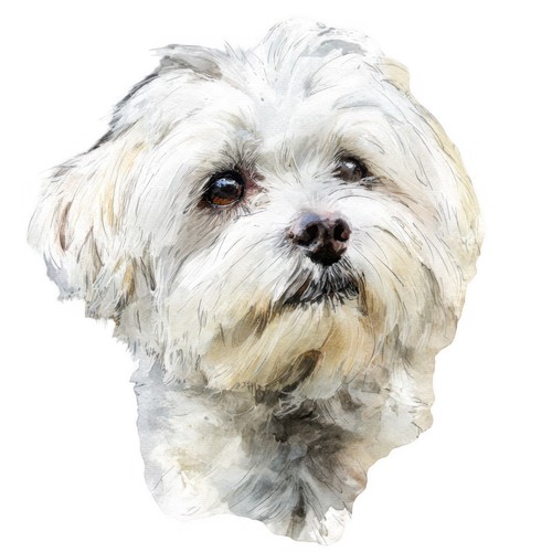 Adesivi cane maltese - 9,