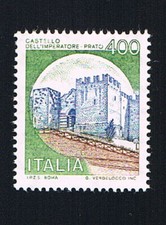 ITALIA 1 FRANCOBOLLO CASTELLI