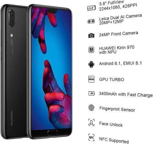 Smartphone huawei p20 128 - smartphone,