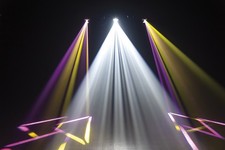 EFFETTO LUCE a LED SCANNER 100W per festa dj luci motorizzato automatico DMX da