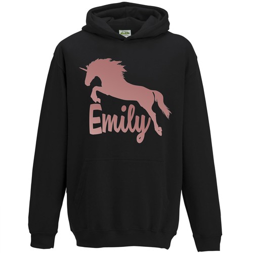 Felpa con cappuccio - , unicorno