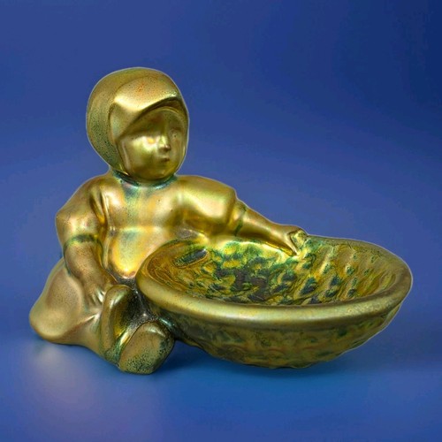 A1656 zsolnay statuina bambina - a1656,