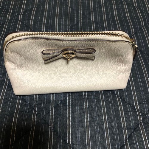Borsa coach bianca con fiocco - coach,