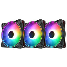 3X VENTOLE LED RGB COLORATE PC