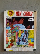 BUSTINA PANINI  NICK CARTER 1974 ORIGINALE PIENA SIGILLATA MOLTO RARA