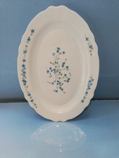 ARCOPAL FRANCE MYOSOTIS VERONICA 1 PIATTO PORTATA VASSOIO PIATTI FIORI AZZURRI