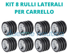 KIT 8 RULLI LATERALI PER CARRELLO 105X75MM BARCA GOMMONE RULLO LATERALE 