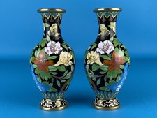 Coppia Vasi Cinesi Cloisonnée