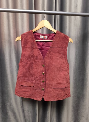 Gilet donna pelle scamosciata