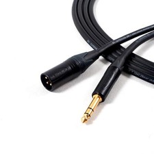 Neutrik Nero e Oro Maschile XLR A Jack, Sommer Carbokab Cavi. Microfono Piombo