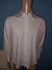CAMICIA UOMO COLOR BIANCA A RIGHE MANICA LUNGA ARMANI JEANS TAGLIA L 48 ITALIANA