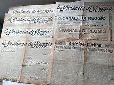 REGGIO EMILIA IN OTTO QUOTIDIANI D'EPOCA, 1913 1914 1915 1920 1926