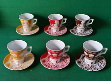 SET 6 TAZZE + 6 PIATTINI BAR