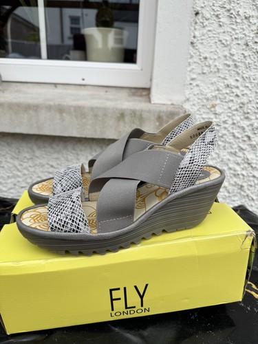 Sandali fly london snake - sandali, grey