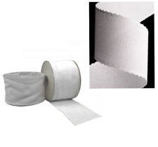 Rotolo 20mt Nastro TELA AIDA Bordino Ricamabile 8cm BIANCO Ricamo Corredino