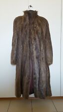 PELLICCIA LUNGA IN CASTORO SELVATICO CON CUSTODIA ECCELLENTI CONDIZIONI