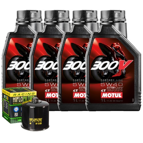 Kit tagliando olio motul 300v - kit,