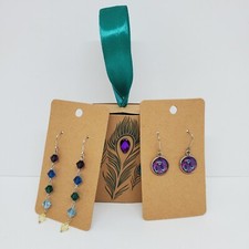 Lotto 2 orecchini pendenti KL