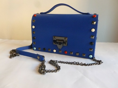 New blue real - real, leather