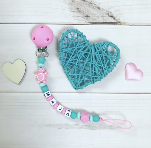 Pacifier chain bow - pacifier,