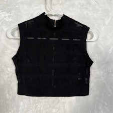 VTG Sheer Black Corset Mesh