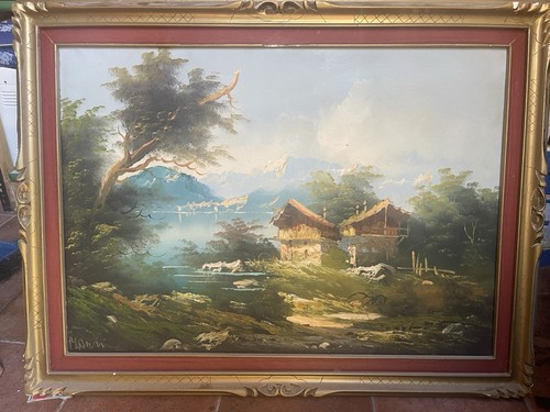 Quadro vintage dipinto mano - vintage,