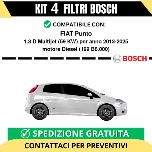 Kit bosch filtri tagliando - kit,