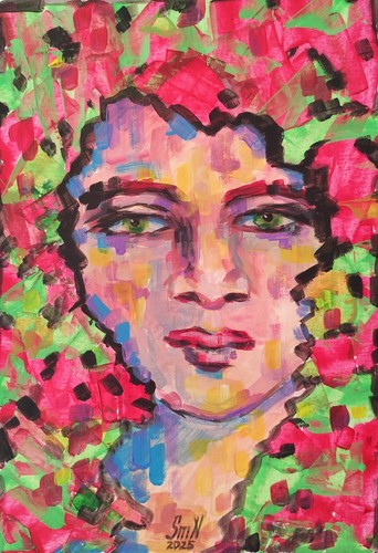 Quadro immagine donna - , arte