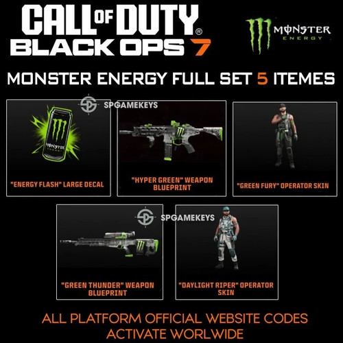 Cod black ops monster - black,