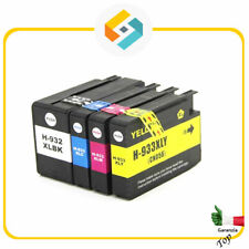 4 CARTUCCE COMPATIBILI HP 932XL 933XL Officejet 6100 ePrinter H611a 7110 Wide F