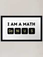 I Am A Math Genius Stampa