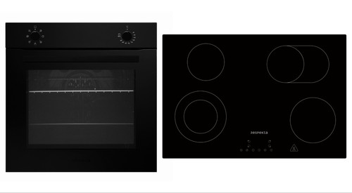 Piano cottura forno opaco nero - cottura,