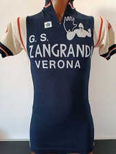 MAGLIA CYCLING CICLISMO EROICA LANA TEAM GS ZANGRANDI VERONA