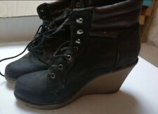 Stivaletti stivali scarpe donna con zeppa numero 38 it 38