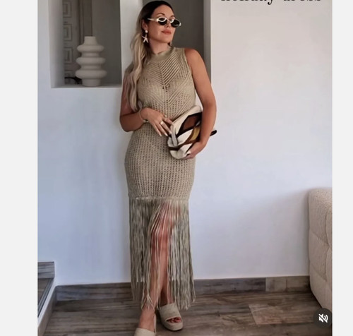 Abito zara filo metallizzato - zara,