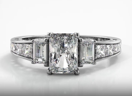 Anello platino 950 diamante