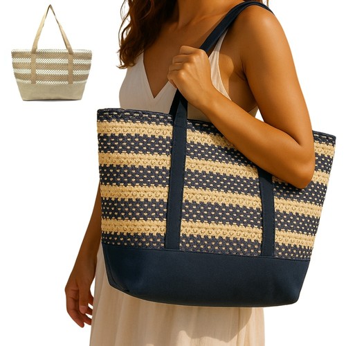 Borsa spalla donna rafia - spalla,