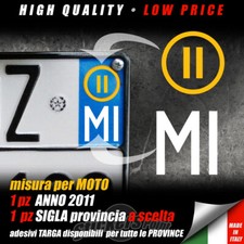 Adesivi per targa moto - adesivi, sigla